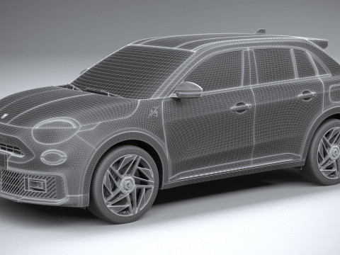 Fiat 600e Abarth 2025 Model 3D