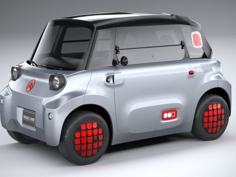 Citroen Ami 2025 3D Модель