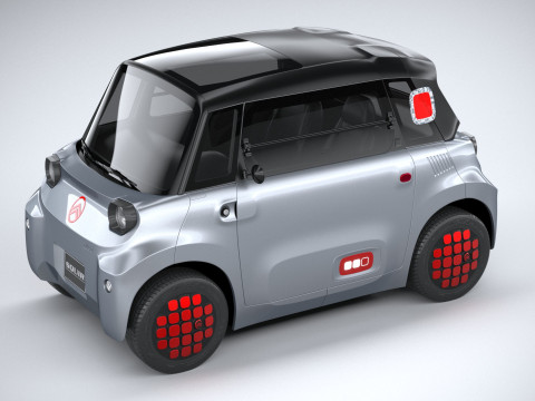 Citroen Ami 2025 3D-Modell