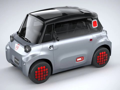 Citroen Ami 2025 3D Model