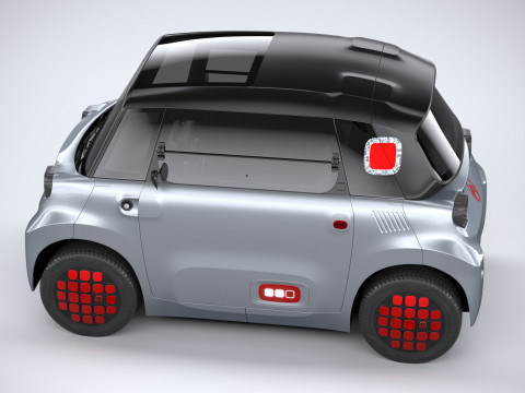 Citroen Ami 2025 3D-Modell