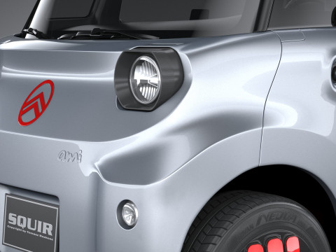 Citroen Ami 2025 3D-Modell