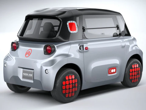 Citroen Ami 2025 3D Model
