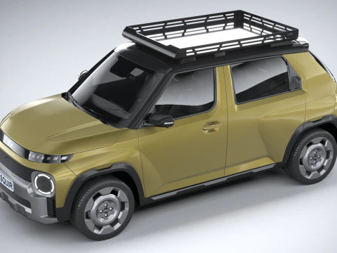 Hyundai Inster Cross 2025 3D Model