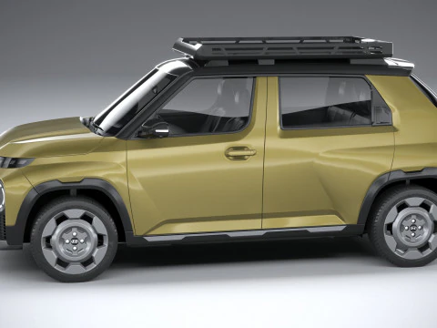 Hyundai Inster Cross 2025 3D Model