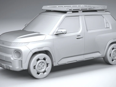 Hyundai Inster Cross 2025 3D Model