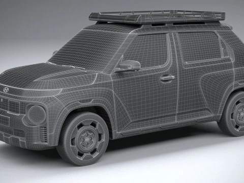 Hyundai Inster Cross 2025 3D Model