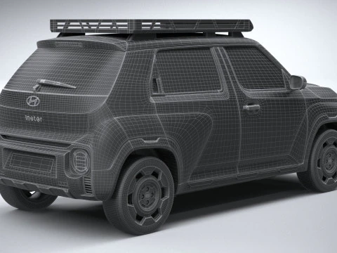 Hyundai Inster Cross 2025 3D Model