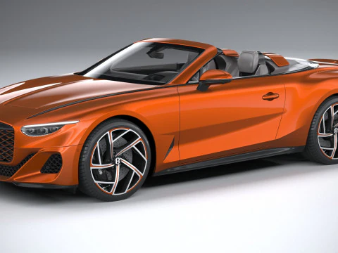 宾利巴杜尔敞篷车 2025 3D 模型