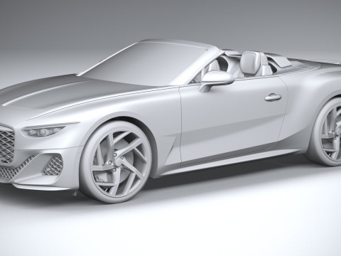 Bentley Batur Convertible 2025 3D Model