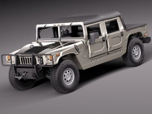 Hummer H1 1992 J 2006 Civil 3D Model