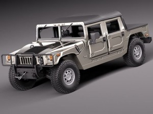 hummer h1 1992  j 2006 civil 3D Model