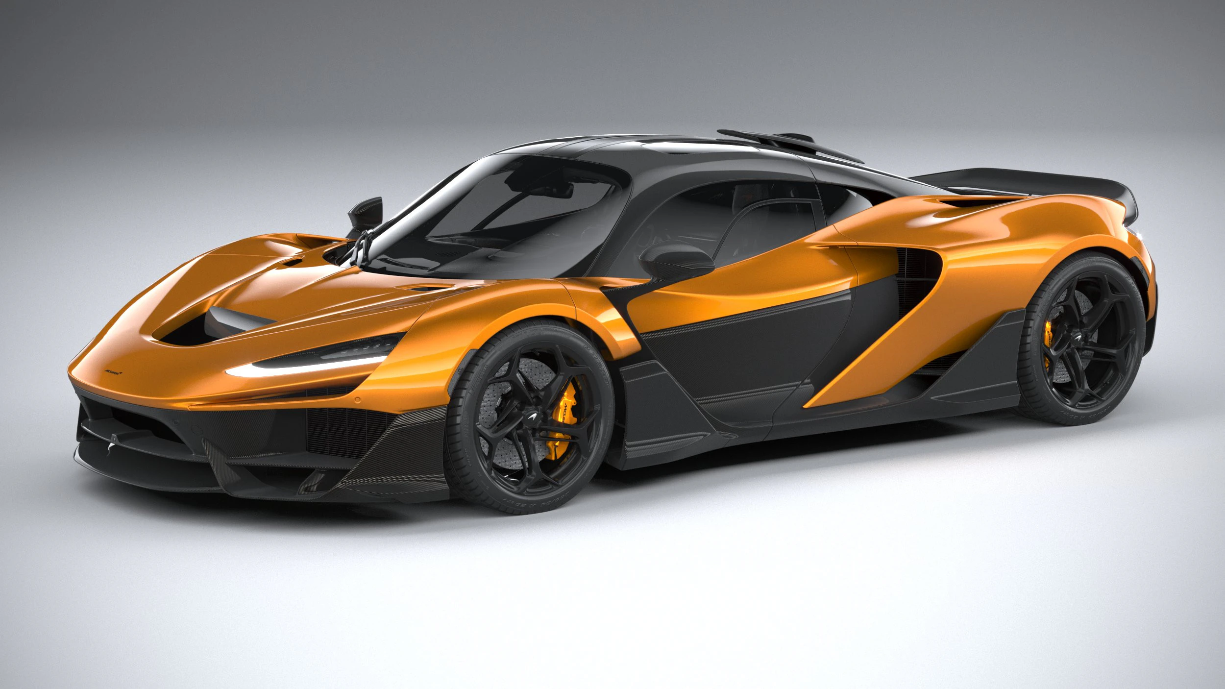 Mclaren W1 2025 3D Model .c4d .max .obj .3ds .fbx .stl .blend