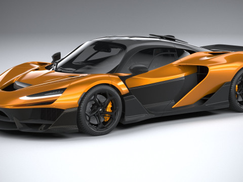 Mclaren W1 2025 3D Model