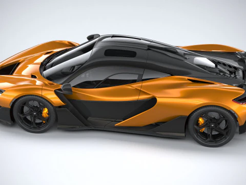Mclaren W1 2025 3D Model