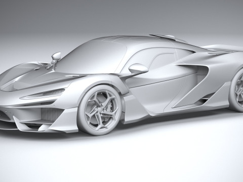 Mclaren W1 2025 Modelo 3D