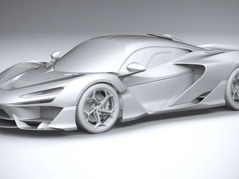 Mclaren W1 2025 3D Model