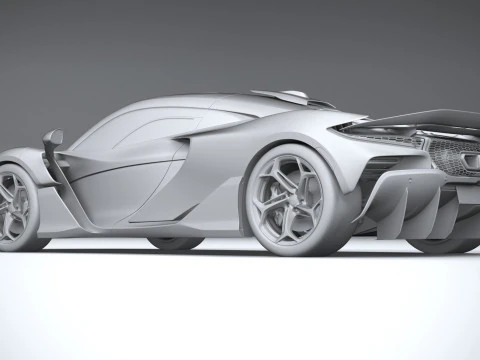 Mclaren W1 2025 3D Model