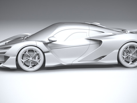 Mclaren W1 2025 Modelo 3D