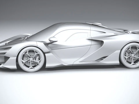 Mclaren W1 2025 3D Model