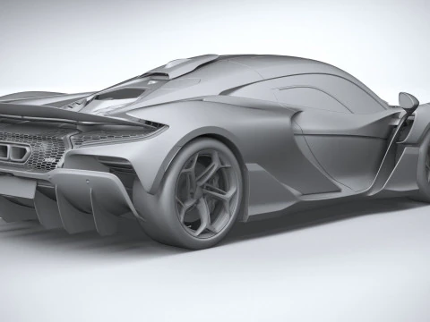 Mclaren W1 2025 3D Model