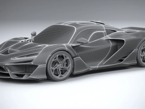 Mclaren W1 2025 3D Model