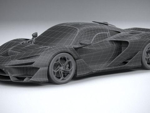 Mclaren W1 2025 Modelo 3D