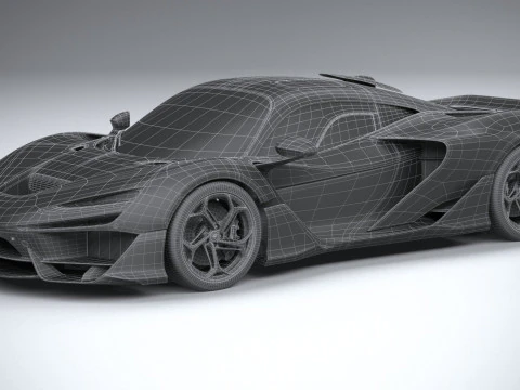 Mclaren W1 2025 3D Model