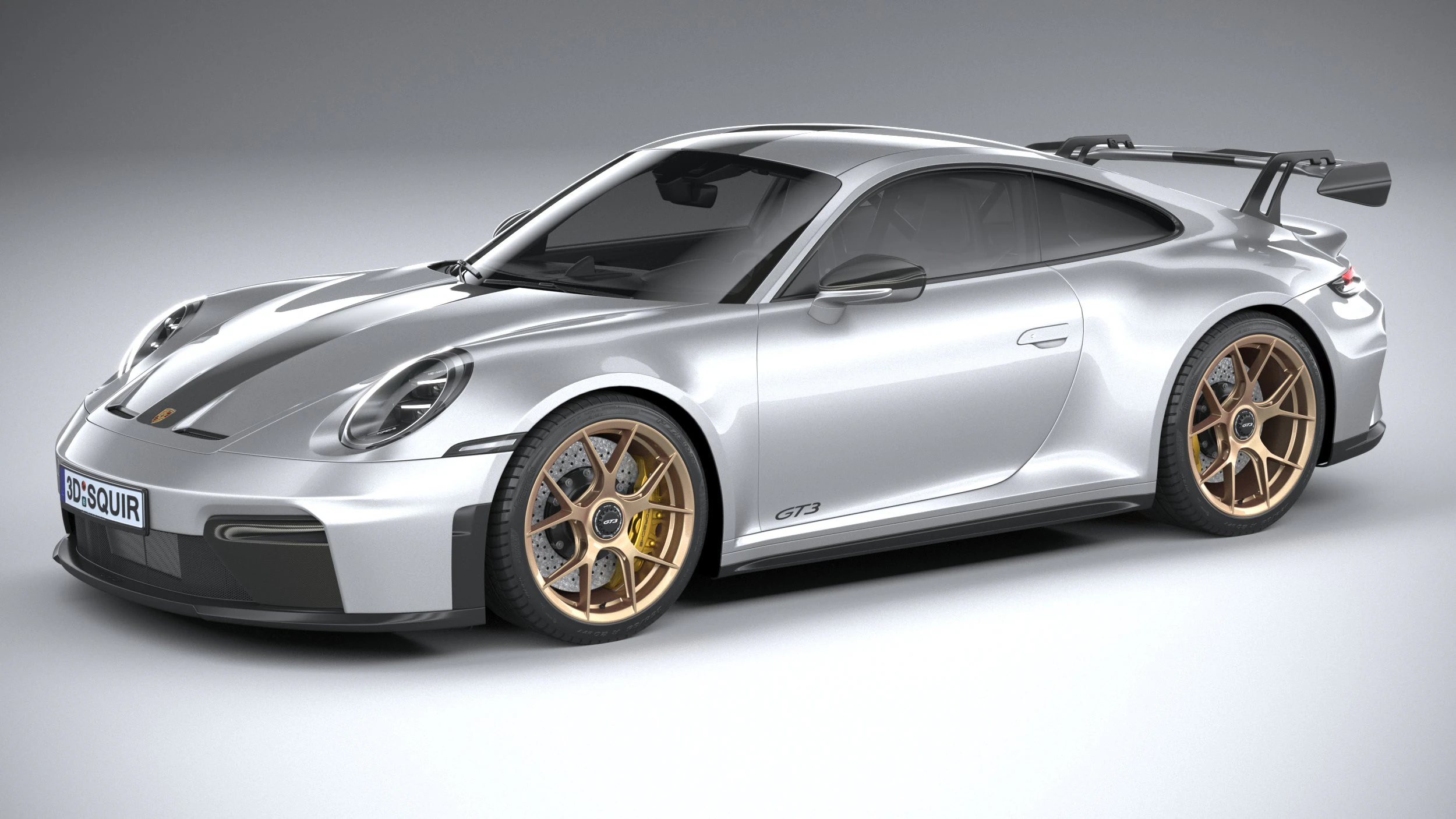 Porsche 911 GT3 2025 3D Model .c4d .max .obj .3ds .fbx .stl .blend 