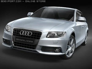 Audi A4 2008 3D Model