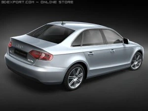 Audi A4 2008 3D Model