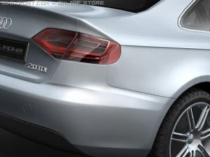 Audi A4 2008 3D Model