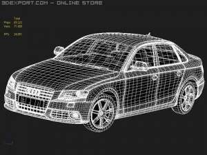 Audi A4 2008 3D Model