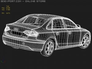 Audi A4 2008 Modello 3D