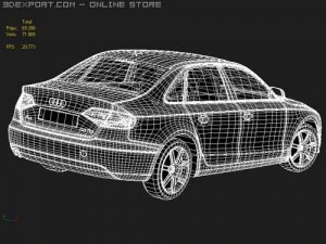 Audi A4 2008 3D Model