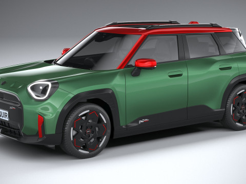 Mini John Cooper Works Aceman 2025 3D Модель