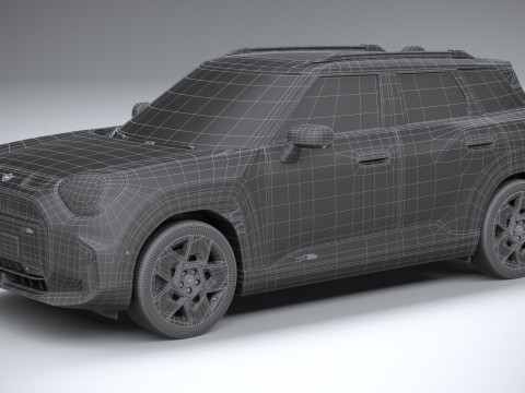 Mini John Cooper Works Aceman 2025 3D 모델