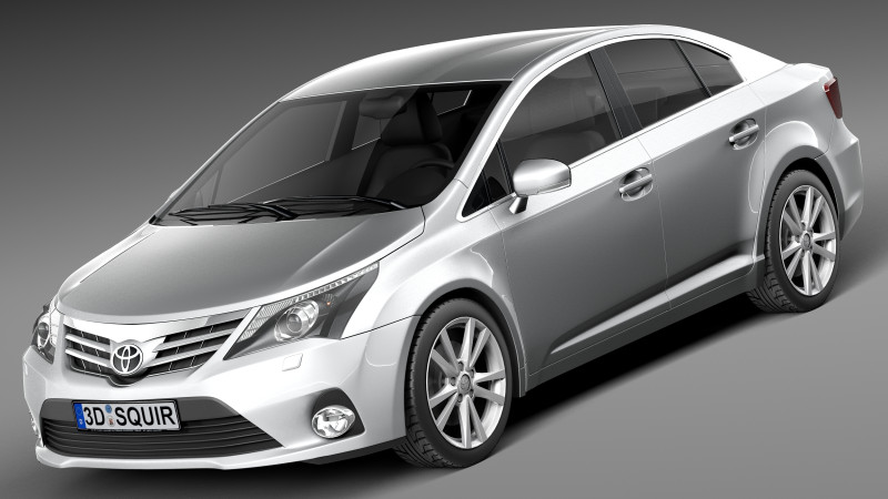 Toyota Avensis Sedan 2013 3Dモデル .c4d .max .obj .3ds .fbx .stl .blend 