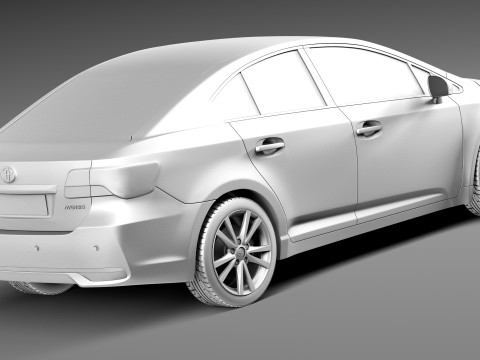 Toyota Avensis Sedan 2013 3Dモデル