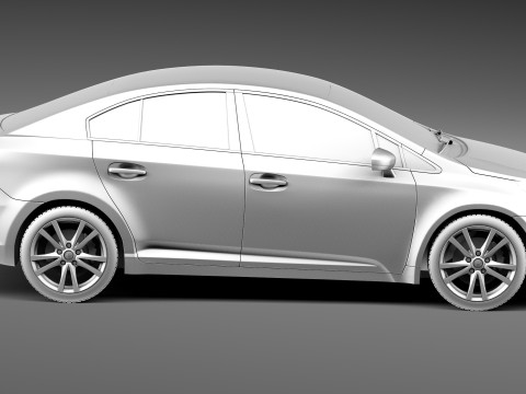 Toyota Avensis Sedan 2013 3Dモデル