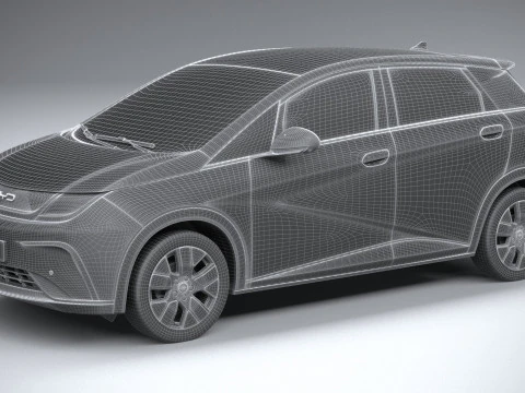 BYD Dolphin 2025 3D Model