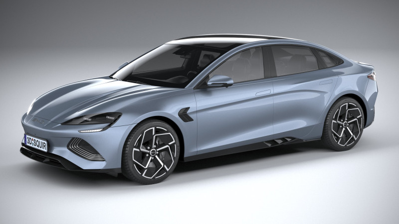 BYD Seal 2025 3D Model .c4d .max .obj .3ds .fbx .stl .blend