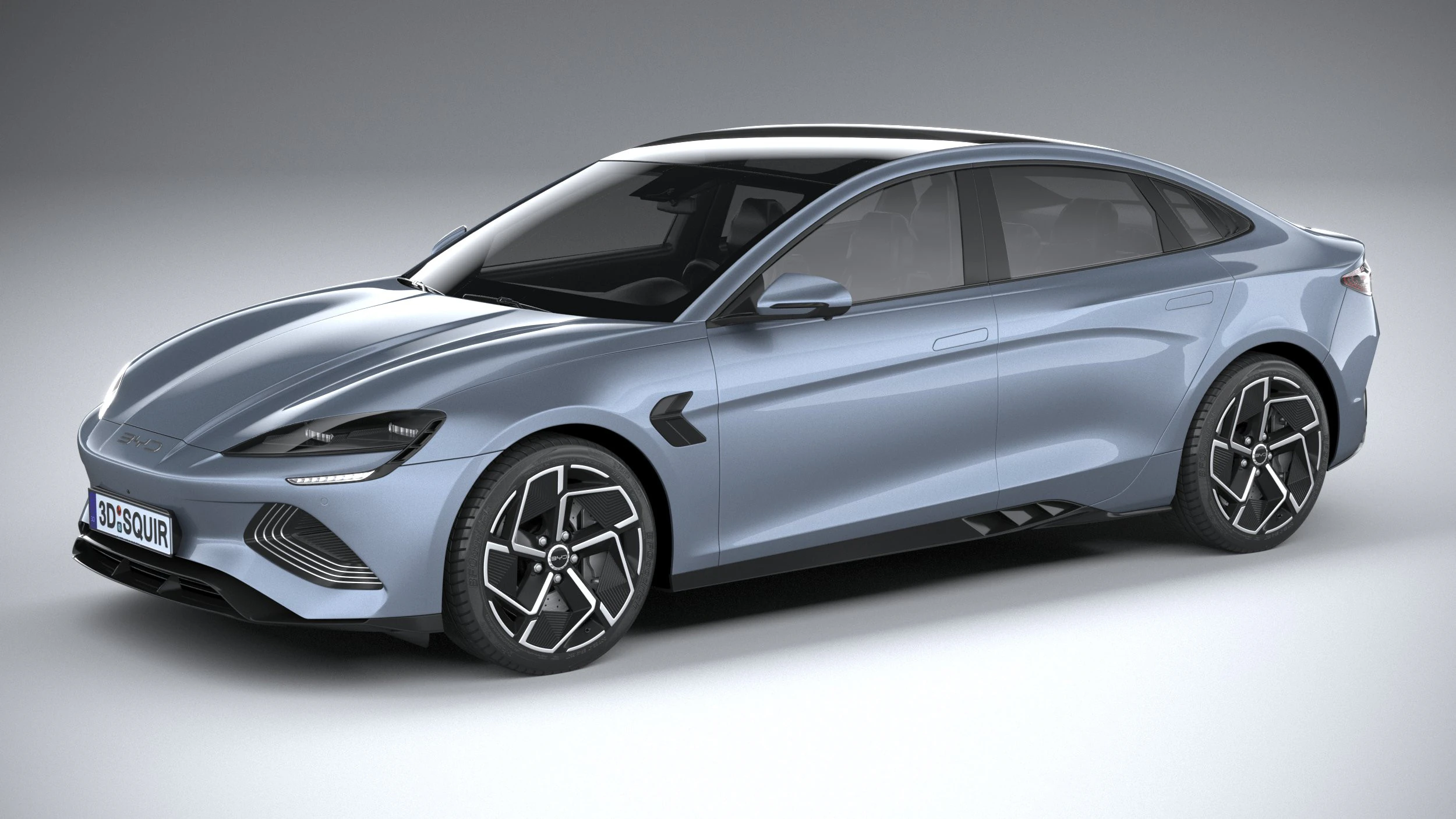 BYD Seal 2025 3D Model .c4d .max .obj .3ds .fbx .stl .blend 