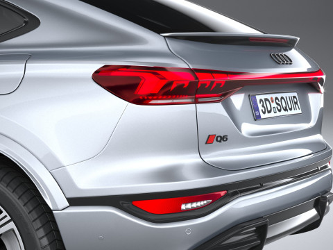 Audi Q6 Sportback 2025 3D 모델