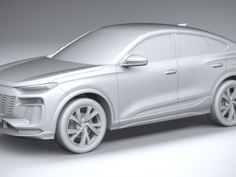 Audi Q6 Sportback 2025 3D 모델