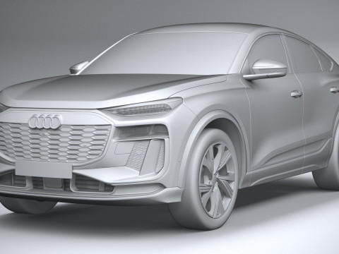 Audi Q6 Sportback 2025 3D 모델