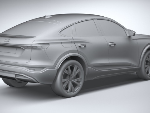 Audi Q6 Sportback 2025 3D 모델