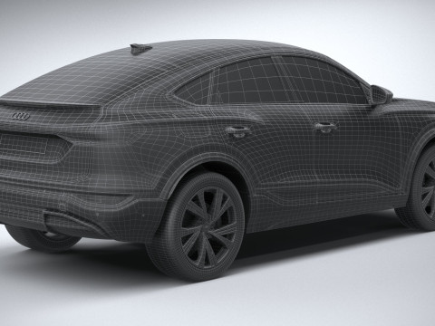 Audi Q6 Sportback 2025 3D 모델