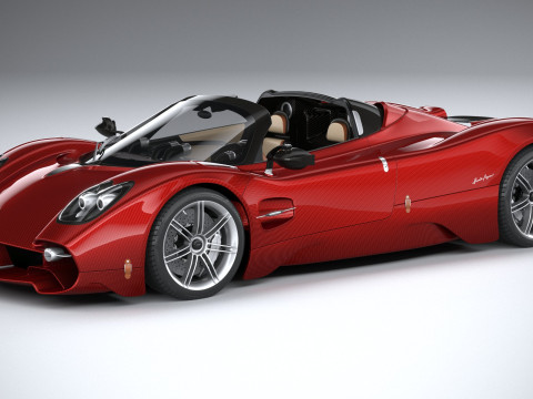 Pagani Utopia Roadster 2025 3D Model