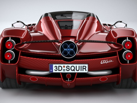 Pagani Utopia Roadster 2025 Model 3D